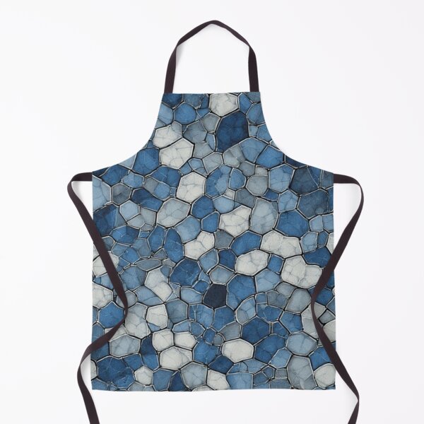 Item preview, Fractured Honeycomb: Blue Cracked Tile Pattern designed and sold by Virtuals1.