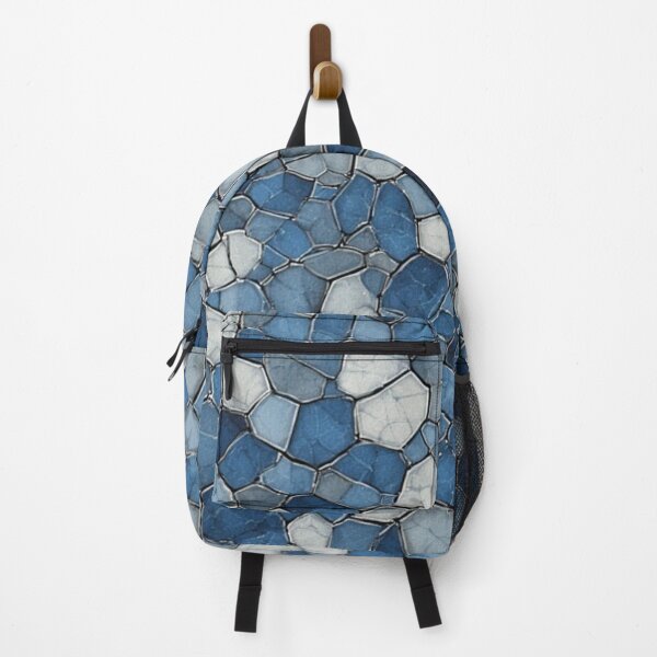 Item preview, Fractured Honeycomb: Blue Cracked Tile Pattern designed and sold by Virtuals1.