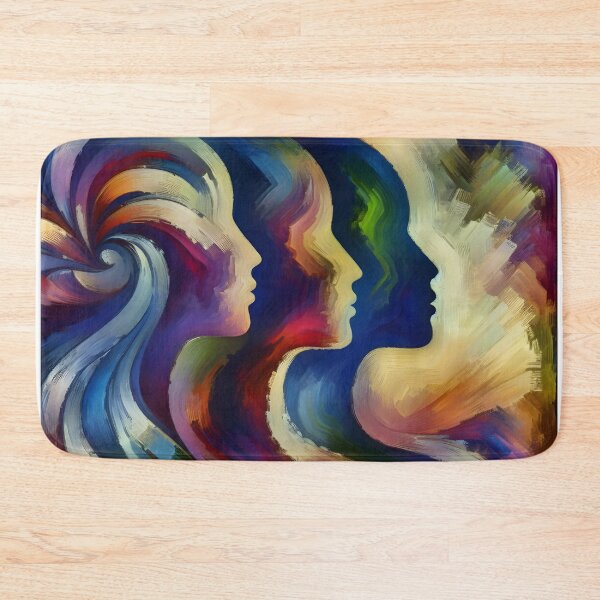 Item preview, Abstract Colorful Artistic Profiles  designed and sold by LCPcreations.