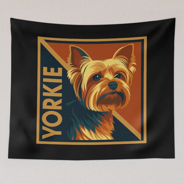 Item preview, Cute Yorkie Retro Portrait designed and sold by AntiqueImages.