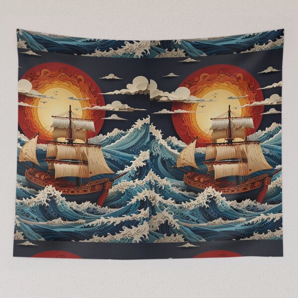 Item preview, Ultra-Detailed Paper Quilling Lighthouse on Rocky Cliffs | Ocean Waves & Full Moon 3D Art designed and sold by ColorSplash123.