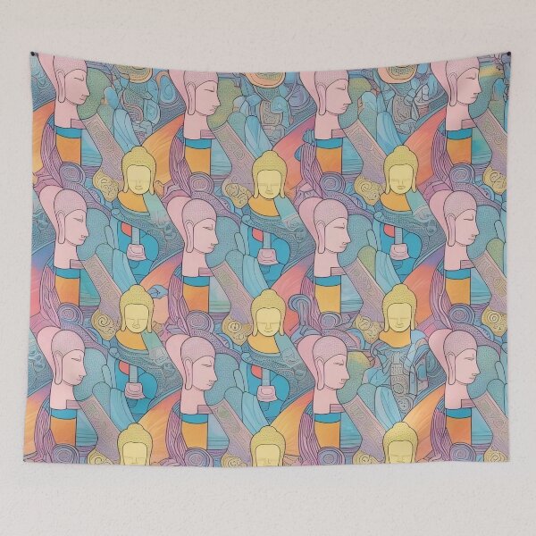 Item preview, Asian Oriental Buddhism Stylized Repeating Pattern Motif designed and sold by Digital-Davinci.