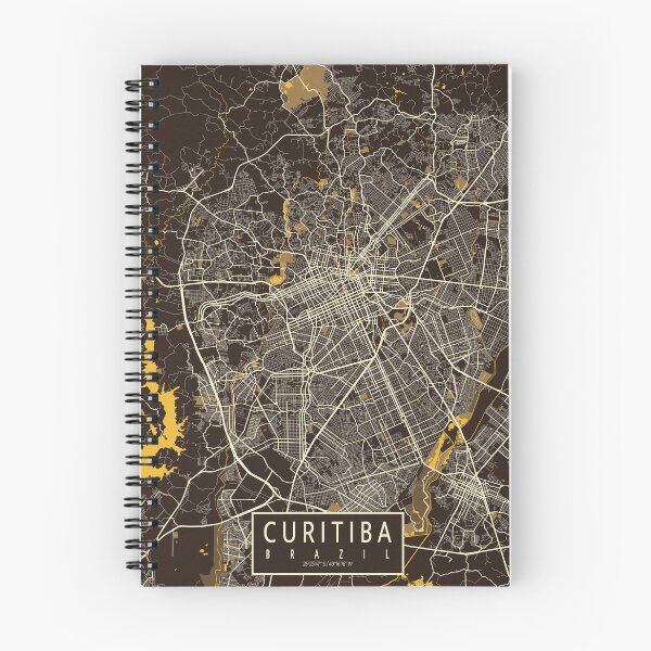 Item preview, Curitiba City Map of Paraná, Brazil - Pastel designed and sold by deMAP.