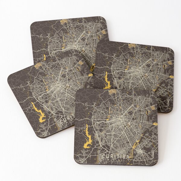 Item preview, Curitiba City Map of Paraná, Brazil - Pastel designed and sold by deMAP.