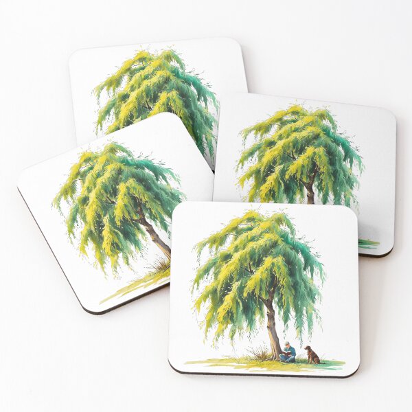 Item preview, Relax under a weeping willow tree designed and sold by PaPoStyle.