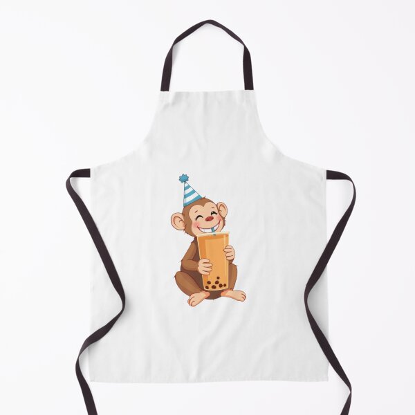 Item preview, Monkey Boba tea milktea Party Hat happy birthday kawaii gift funny christmas happy designed and sold by CheeseBlueprint.