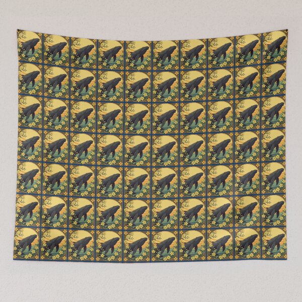 Item preview, Eubalaena glacialis And Yellow Jasmine Flowers designed and sold by taiche.