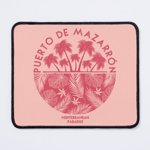 Item preview, Puerto de Mazarrón Palm Trees and Leaves Emblem - Coral Edition designed and sold by mzrn-souvenirs.