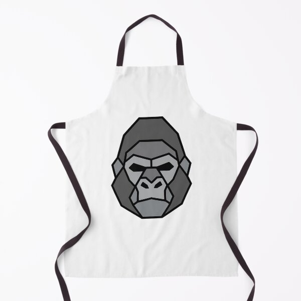Aperçu de l'œuvre Geometric Gorilla Head – Transparent Low Poly Design créée et vendue par Bratak.