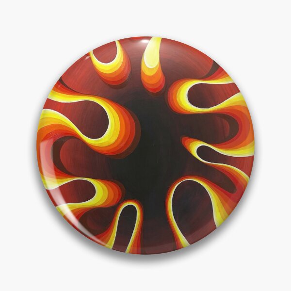 Item preview, Orange aura wavy painting designed and sold by Ellabinsteadart.