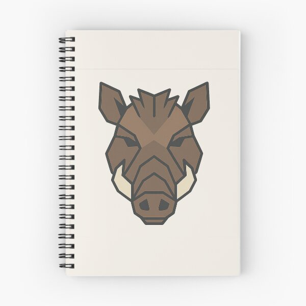 Item preview, Geometric Boar Head – Low Poly Symmetrical Design designed and sold by Bratak.