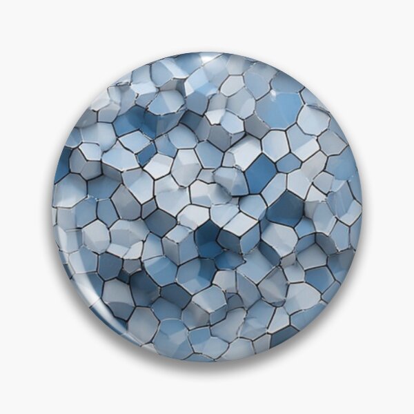 Item preview, Fractured Honeycomb: Blue Cracked Tile Geometric designed and sold by Virtuals1.
