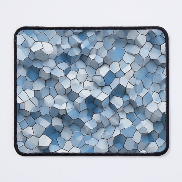 Item preview, Fractured Honeycomb: Blue Cracked Tile Geometric designed and sold by Virtuals1.