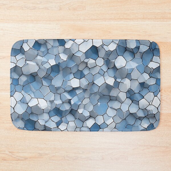 Item preview, Fractured Honeycomb: Blue Cracked Tile Geometric designed and sold by Virtuals1.