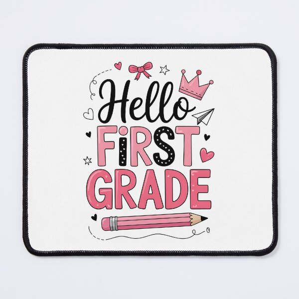 Item preview, Hello First Grade First Day of School Coquette Teacher designed and sold by BakeryDozen.