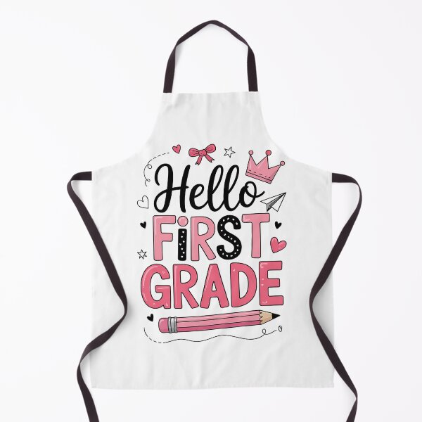Item preview, Hello First Grade First Day of School Coquette Teacher designed and sold by BakeryDozen.