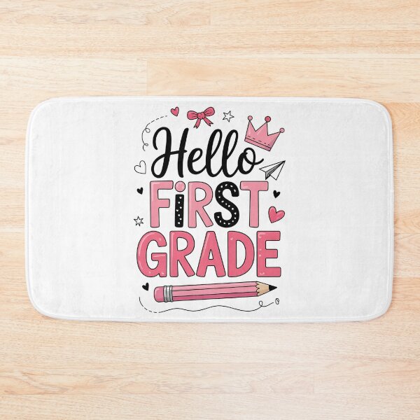 Item preview, Hello First Grade First Day of School Coquette Teacher designed and sold by BakeryDozen.