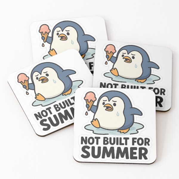 Item preview, Funny Penguin Meme – Not Built for Summer designed and sold by jimnicklaus.