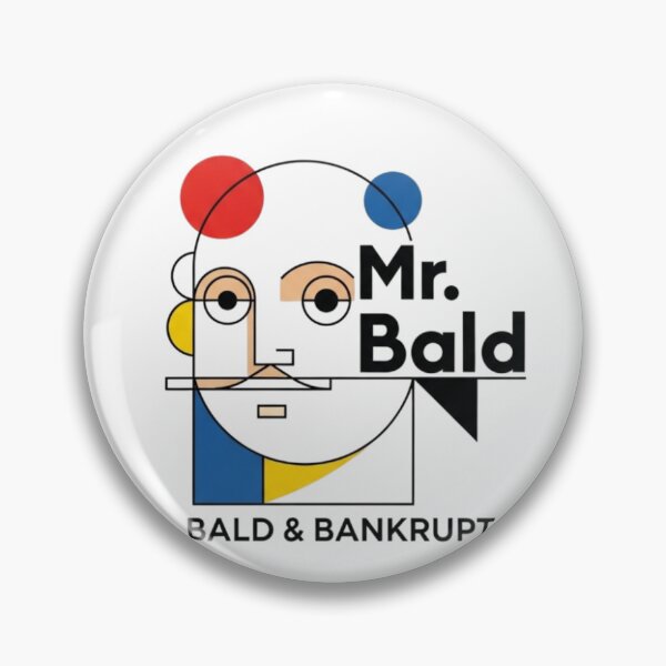 Item preview, Mr. Bald Bauhaus Portrait | Bald and Bankrupt Fan Art designed and sold by Sitred123.