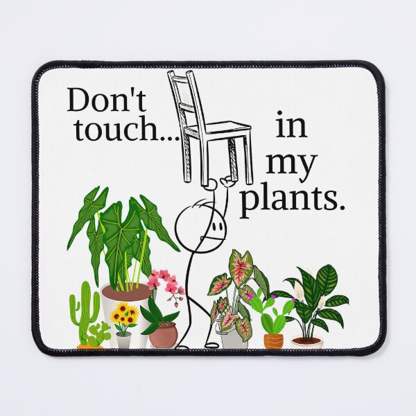 Item preview, Flork-Style Drawning Don`t Touch, In My Plants designed and sold by GreenVerseStore.