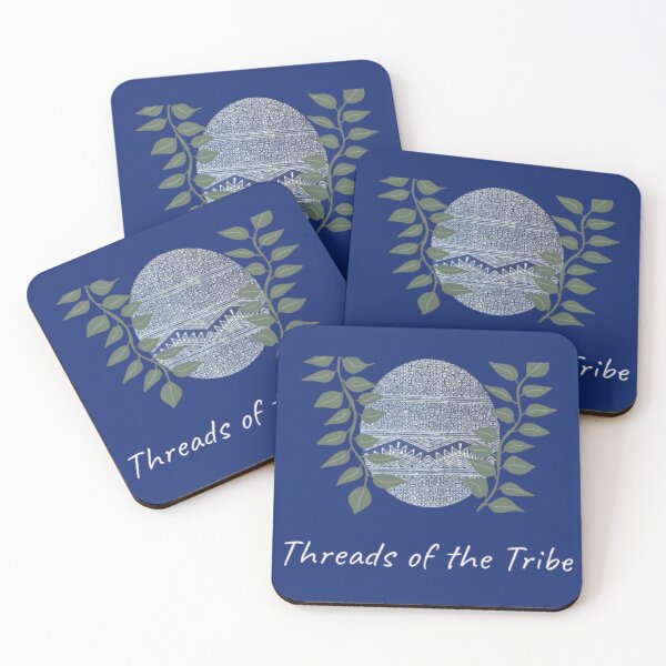 Item preview, Threads of the Tribe – Indigo Mountain Tribal Pattern Design designed and sold by PimTribe.