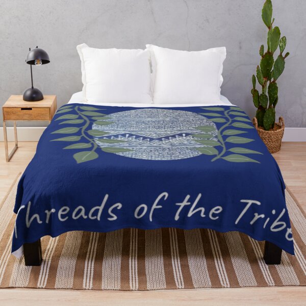 Item preview, Threads of the Tribe – Indigo Mountain Tribal Pattern Design designed and sold by PimTribe.
