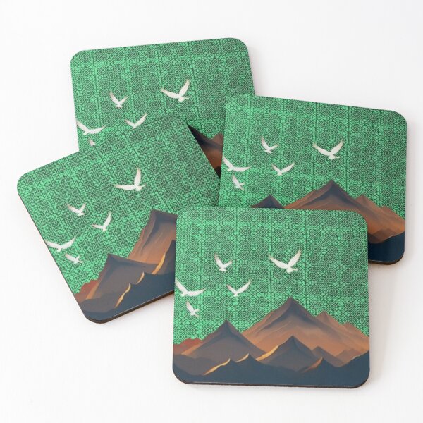 Item preview, Peaks of the Spirit – Green Mountain Tribal Pattern Design designed and sold by PimTribe.