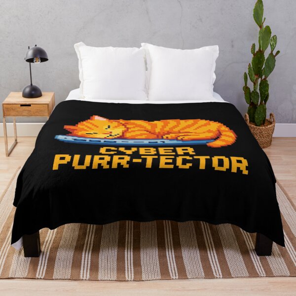 Item preview, CYBER PURR-TECTOR Pixel Art Cat designed and sold by RR-Arts.