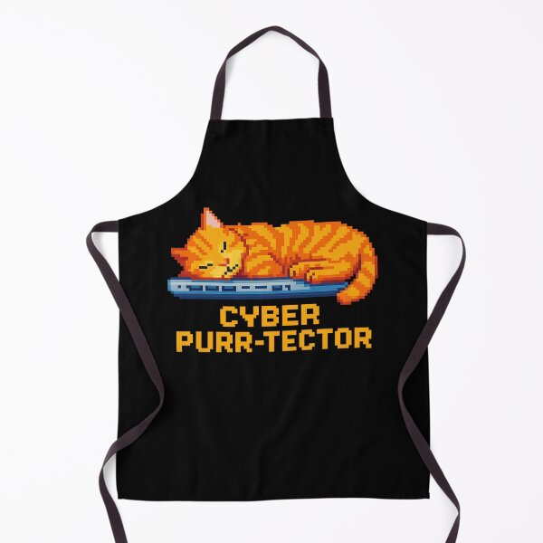 Item preview, CYBER PURR-TECTOR Pixel Art Cat designed and sold by RR-Arts.