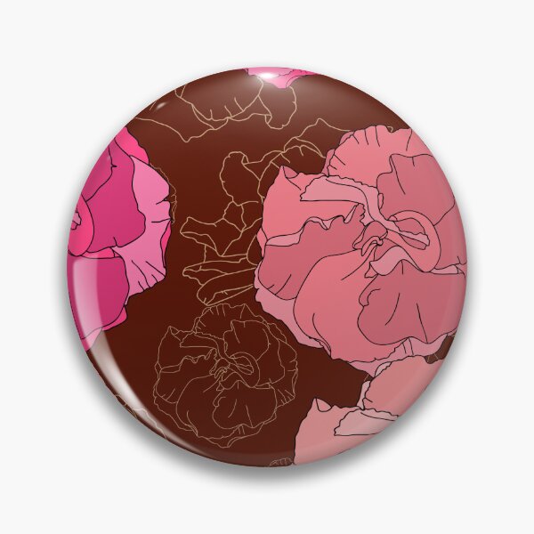Artikelvorschau, Dunkle florale Eleganz – Rosa Pfingstrosenmuster entworfen und verkauft von AlisaArtDecor.