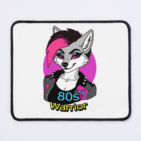 Item preview, Retro 80s Punk Anthro Wolf designed and sold by CaliLuminos.