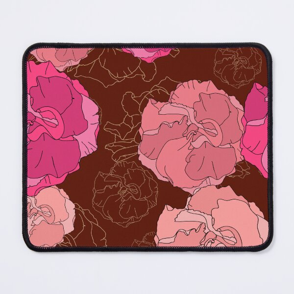 Item preview, Dark Floral Elegance – Pink Peony Pattern designed and sold by AlisaArtDecor.