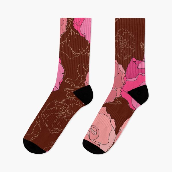 Item preview, Dark Floral Elegance – Pink Peony Pattern designed and sold by AlisaArtDecor.