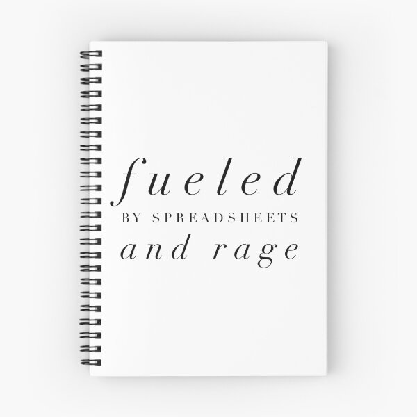 Item preview, Fueled by Spreadsheets and Rage - Funny Work Life Quote for Office Warriors designed and sold by Soaring Eagle.