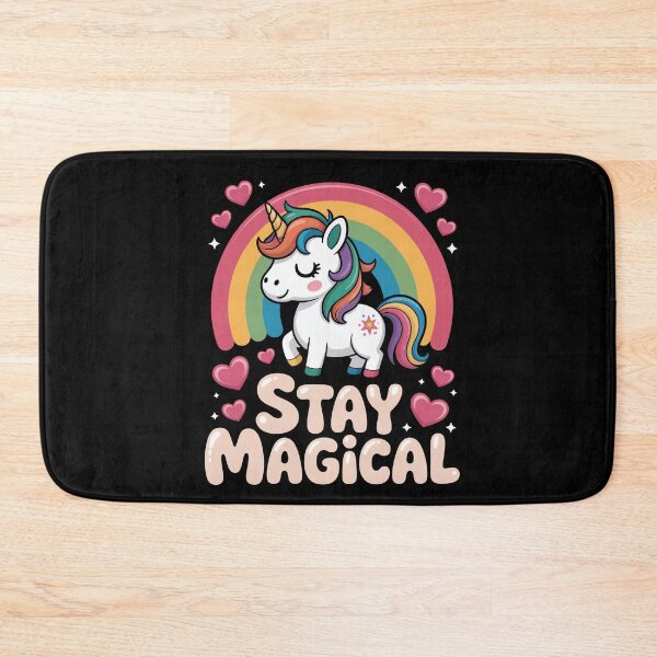 Item preview, Stay Magical Kawaii Unicorn Rainbow designed and sold by MooonTees.