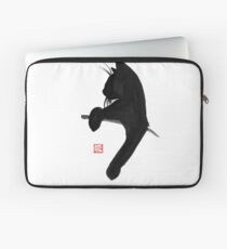 cat is waiting Laptop Sleeve