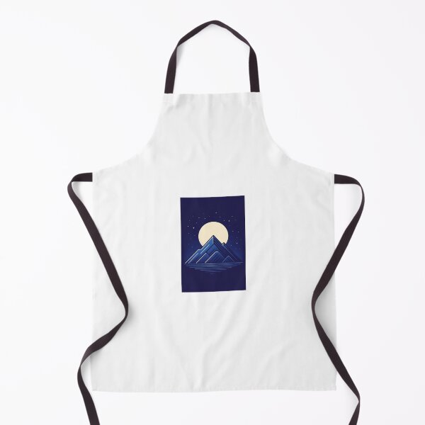 Item preview, Minimalist night with moon and mountains designed and sold by BitCafeAI.