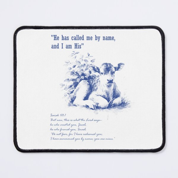 Item preview, He has called me by name, and I am His - Bible Verse designed and sold by PixelorArtworks.