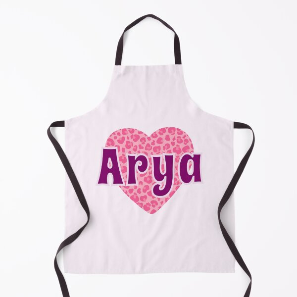 Item preview, Arya Name Pink Leopard Heart designed and sold by Jeallan Designs.