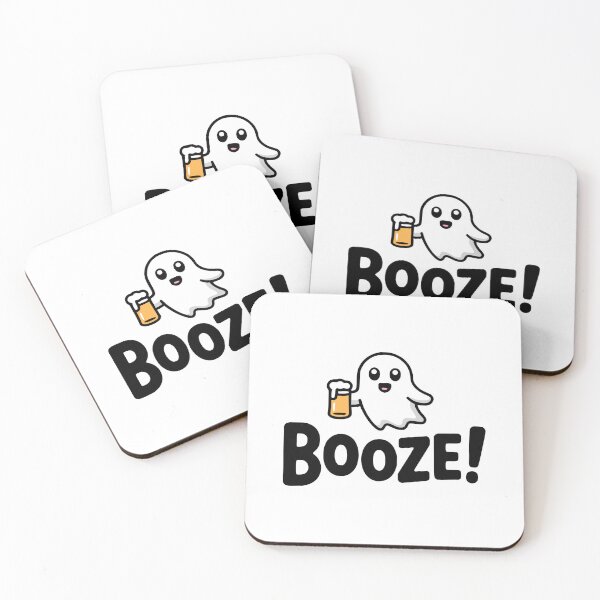 Item preview, Booze! Cute Beer Ghost Pun designed and sold by PMCreative.