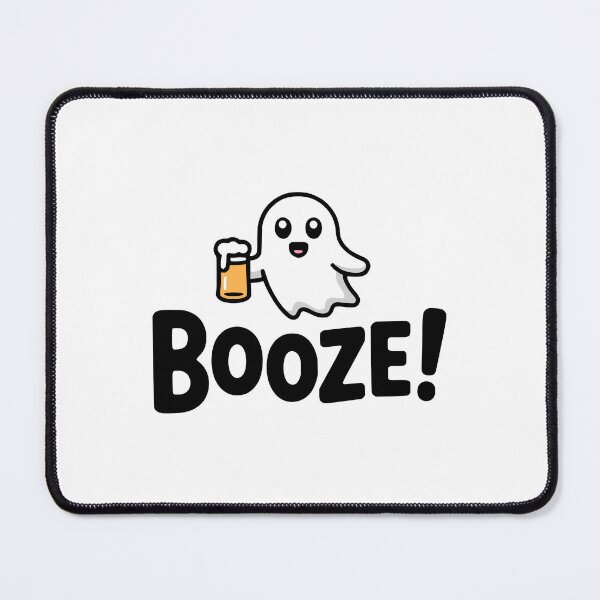 Item preview, Booze! Cute Beer Ghost Pun designed and sold by PMCreative.