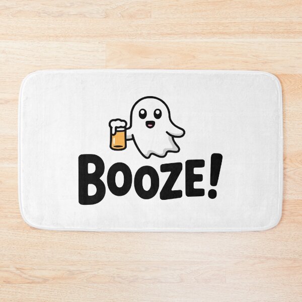 Item preview, Booze! Cute Beer Ghost Pun designed and sold by PMCreative.