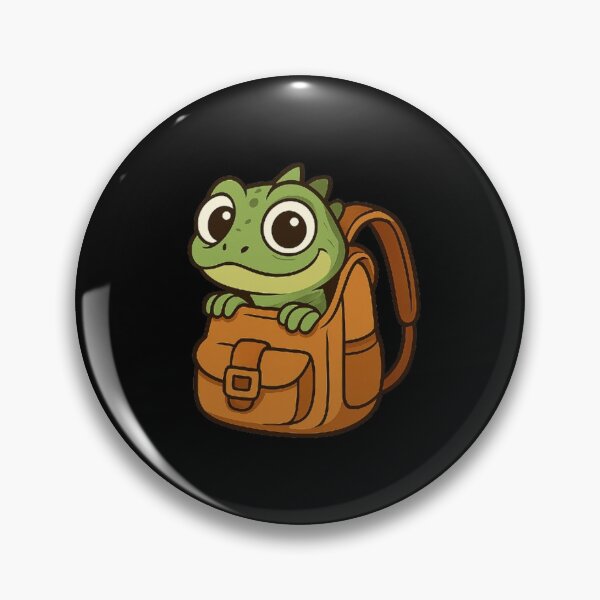 Item preview, Elio Lizard Backpack Buddy - Playful Peeking Lizard Graphic designed and sold by Amelia Design.