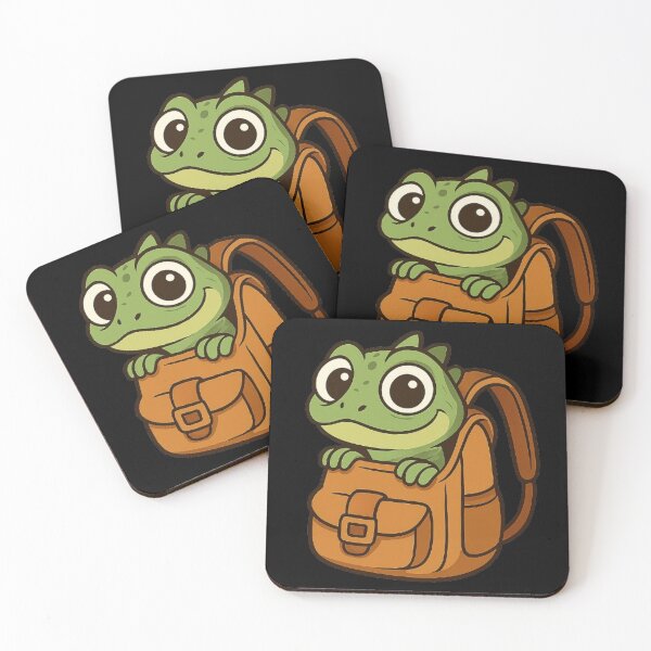Item preview, Elio Lizard Backpack Buddy - Playful Peeking Lizard Graphic designed and sold by Amelia Design.