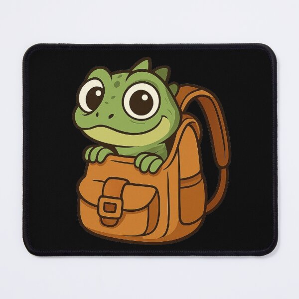 Item preview, Elio Lizard Backpack Buddy - Playful Peeking Lizard Graphic designed and sold by Amelia Design.