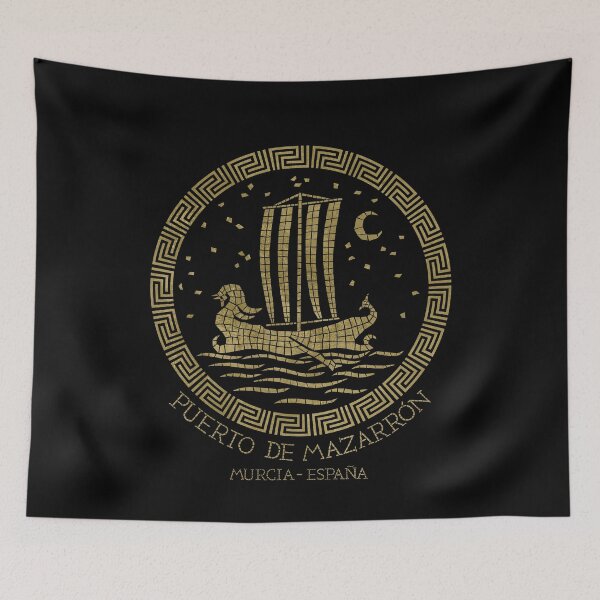 Item preview, Phoenician Boat Mosaic designed and sold by mzrn-souvenirs.