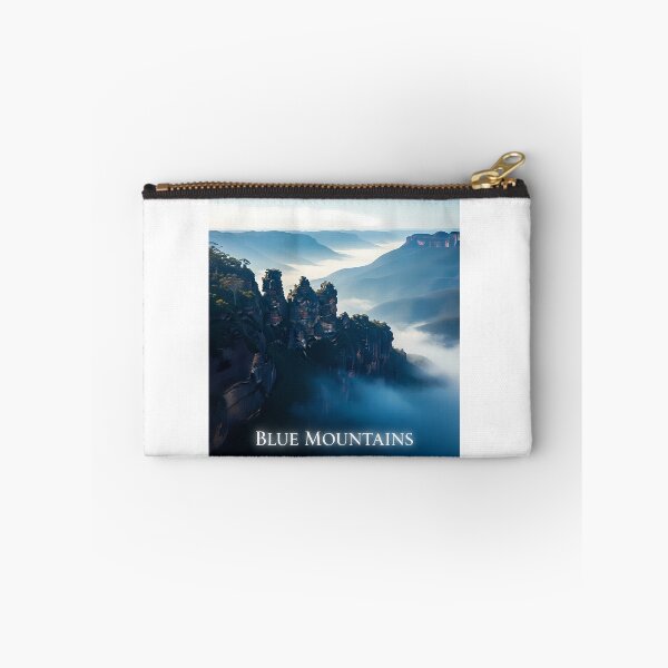 Item preview, A Mystical Blue Mountains Scene: A Dreamy and Serene Artwork designed and sold by Digital Dreams Arts.