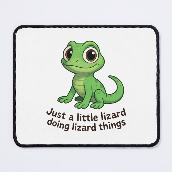 Item preview, Elio Lizard "Just a Little Lizard Doing Lizard Things" - Relaxed Meme Graphic designed and sold by Amelia Design.