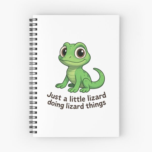 Item preview, Elio Lizard "Just a Little Lizard Doing Lizard Things" - Relaxed Meme Graphic designed and sold by Amelia Design.