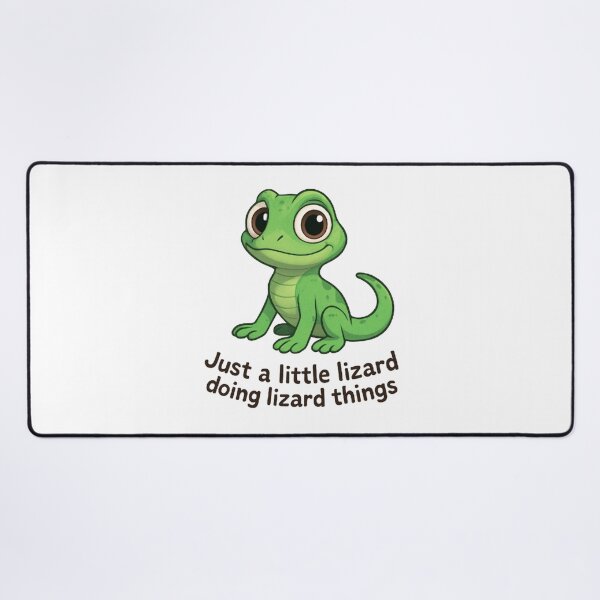 Item preview, Elio Lizard "Just a Little Lizard Doing Lizard Things" - Relaxed Meme Graphic designed and sold by Amelia Design.